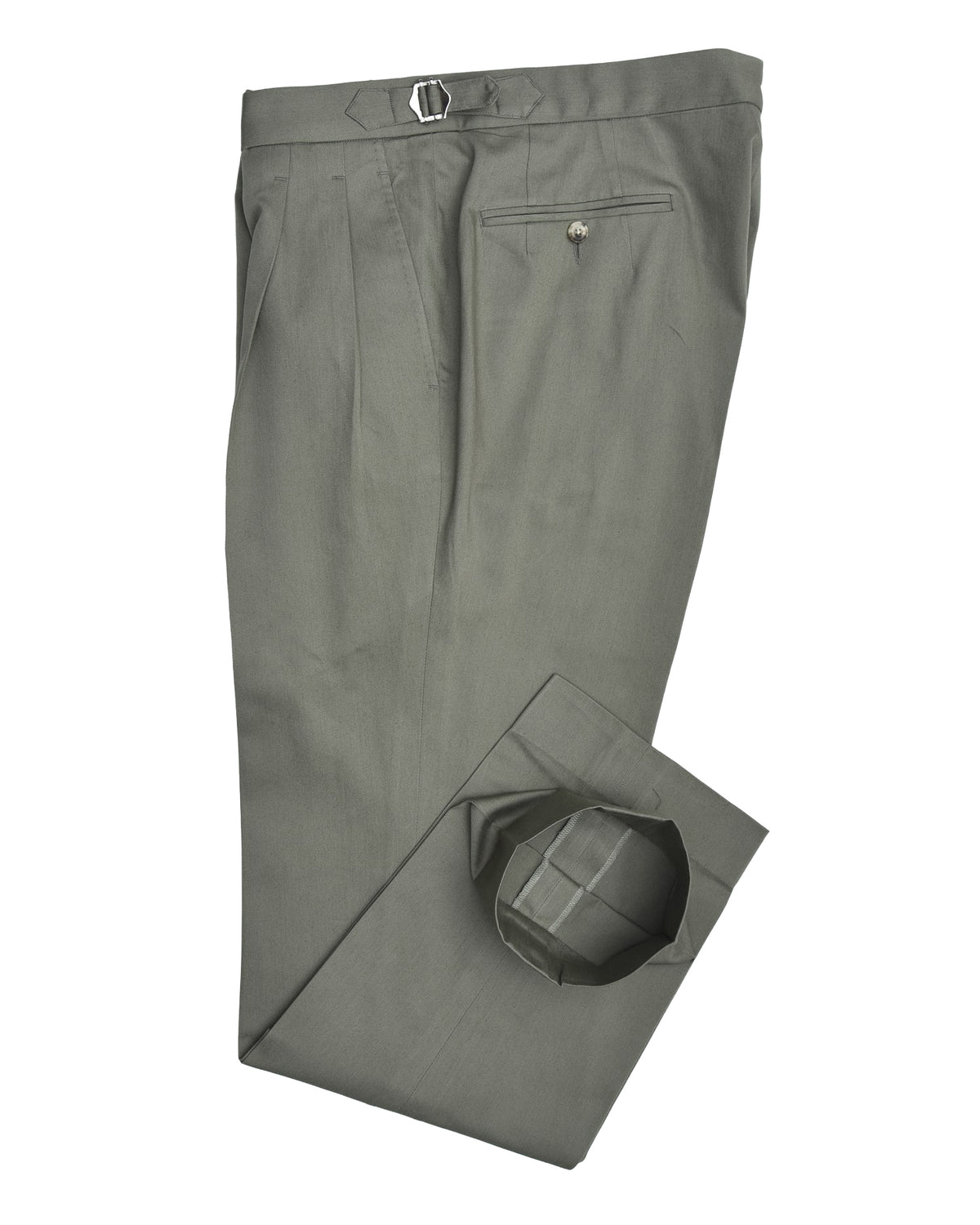 Sondrio: Washed Olive Twill - 2