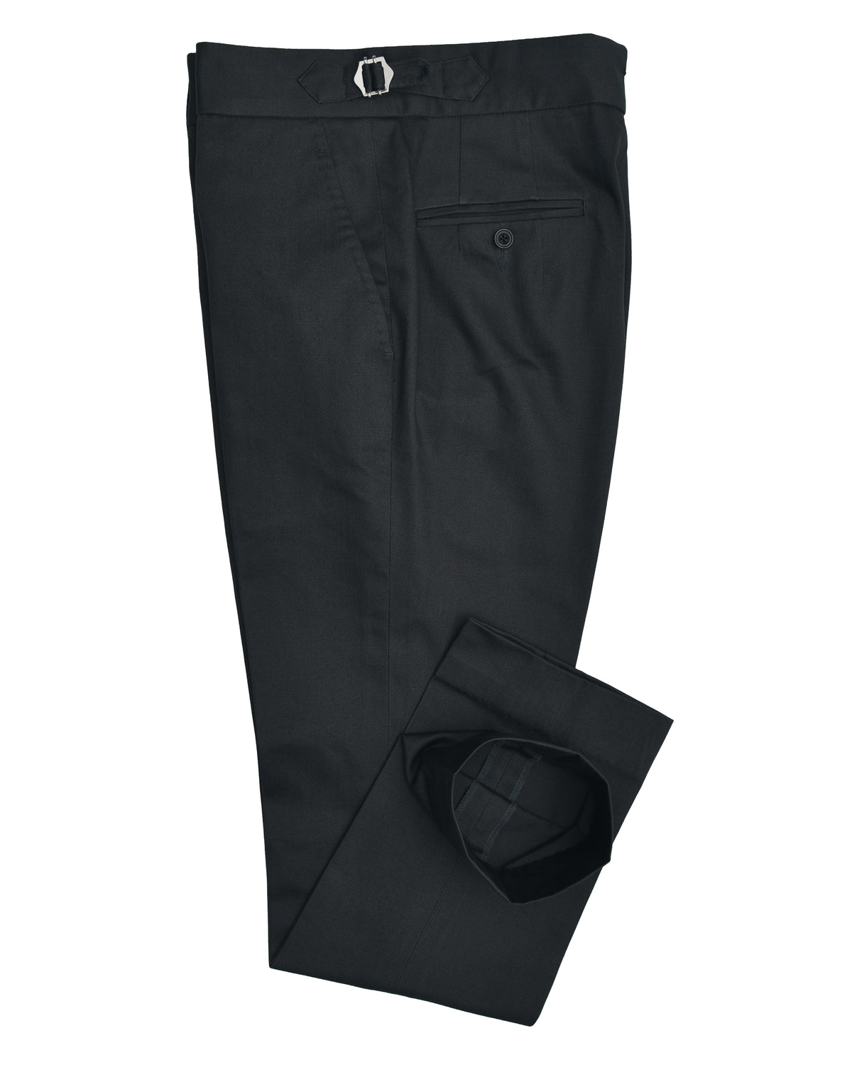 Dark Charcoal Grey Twill Pant - 2
