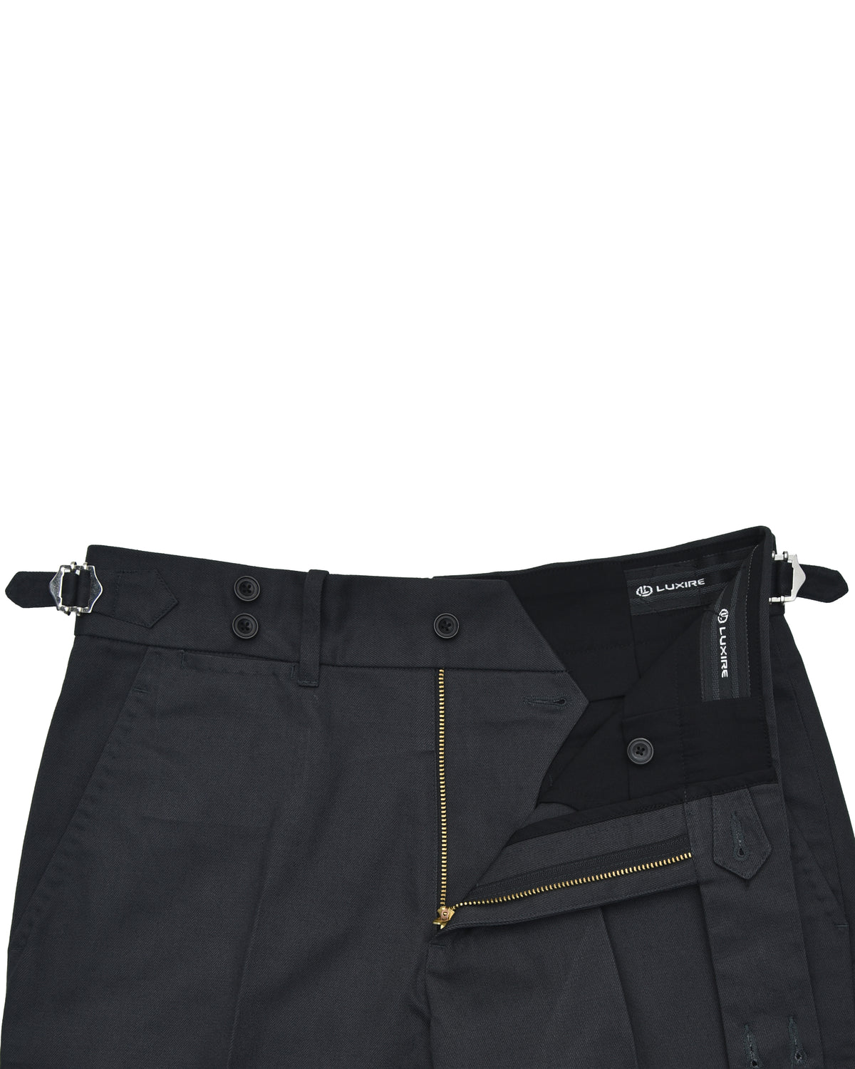 Dark Charcoal Grey Twill Pant - 4