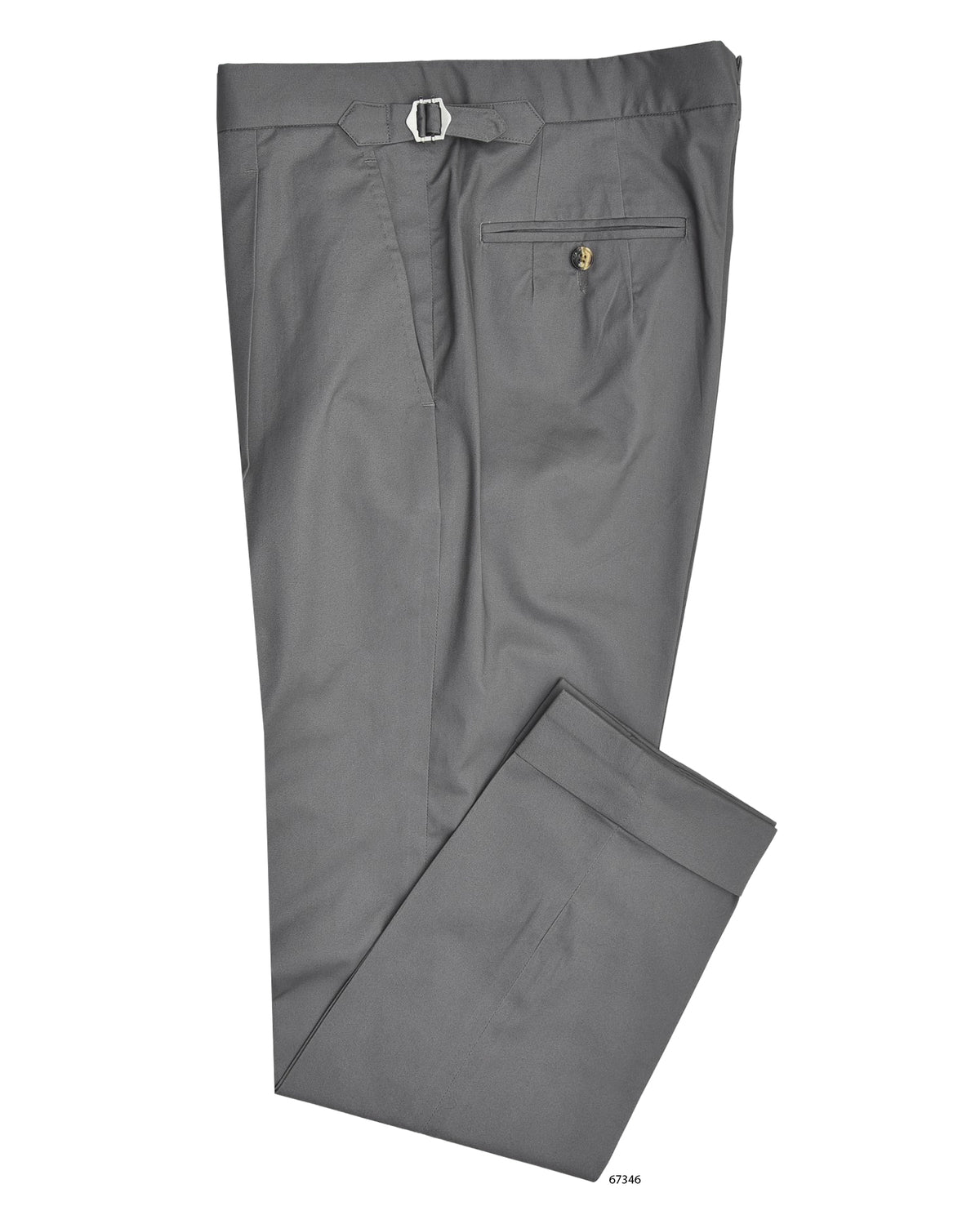 Ash Grey Twill Chino - 1