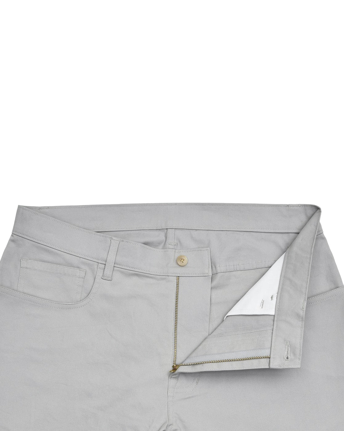 Pastel Stone Grey Twill Chino - 4
