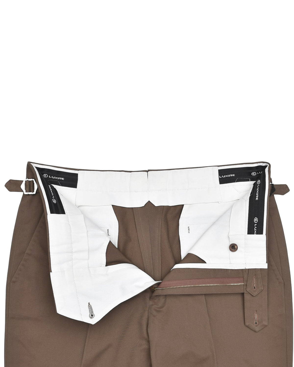 Light Choco Brown Washed Chino - 5