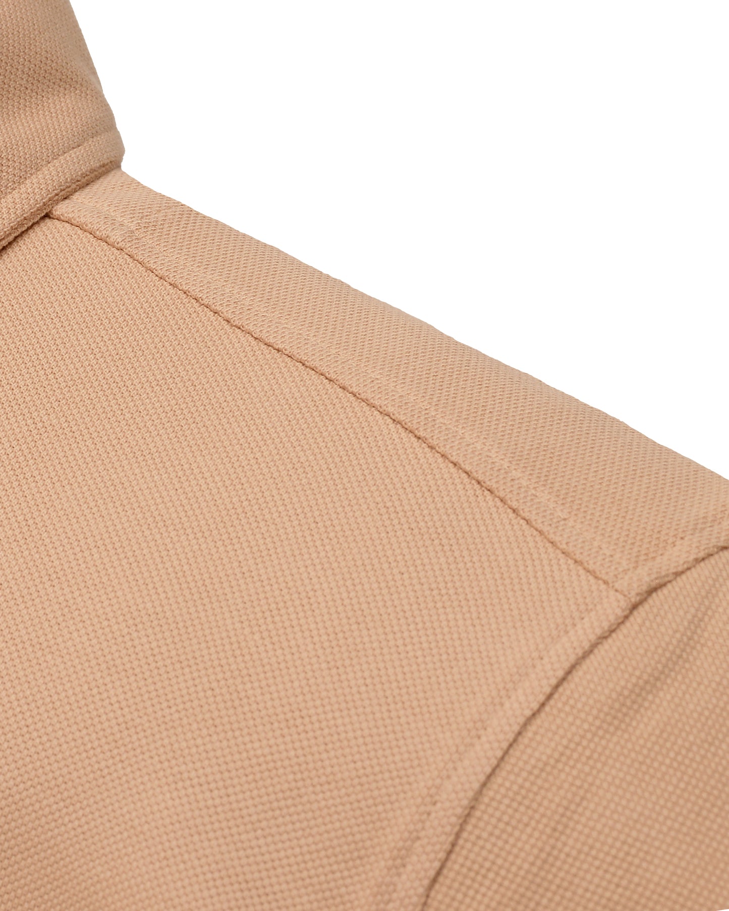 EZS Aria Beige Long Sleeve Polo