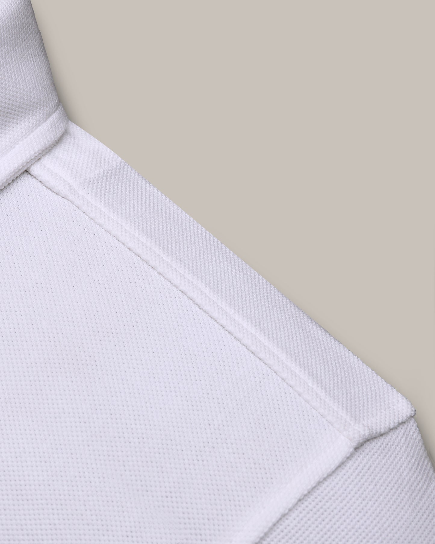 EZS Aria White Long Sleeve Polo