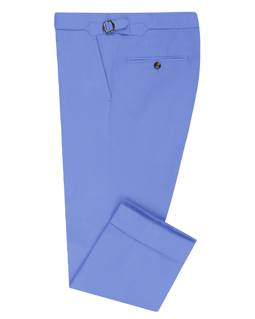 Light Cobalt Blue Twill Pants - 1