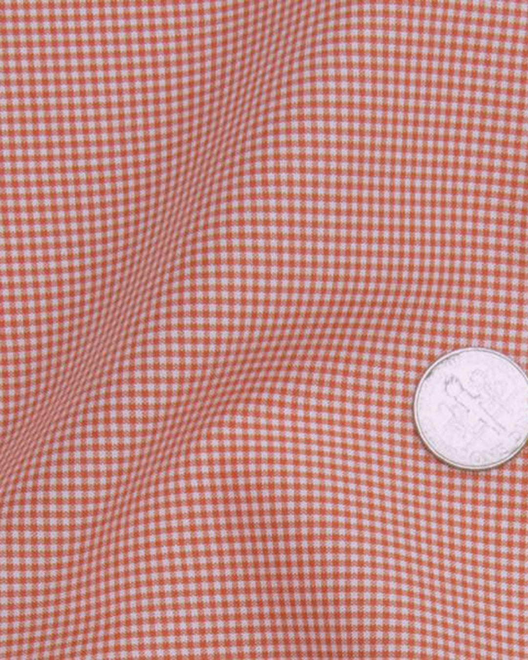 Dutch Orange Mini Checks On White - 4