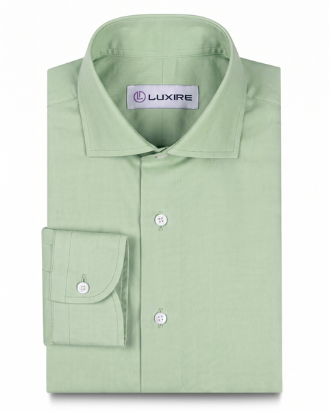 Light Pistachio Green Dress Chambray Shirt