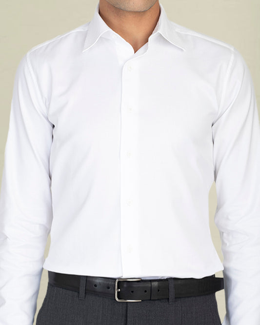 Brembana 2-Ply Giza White Royal Oxford Shirt