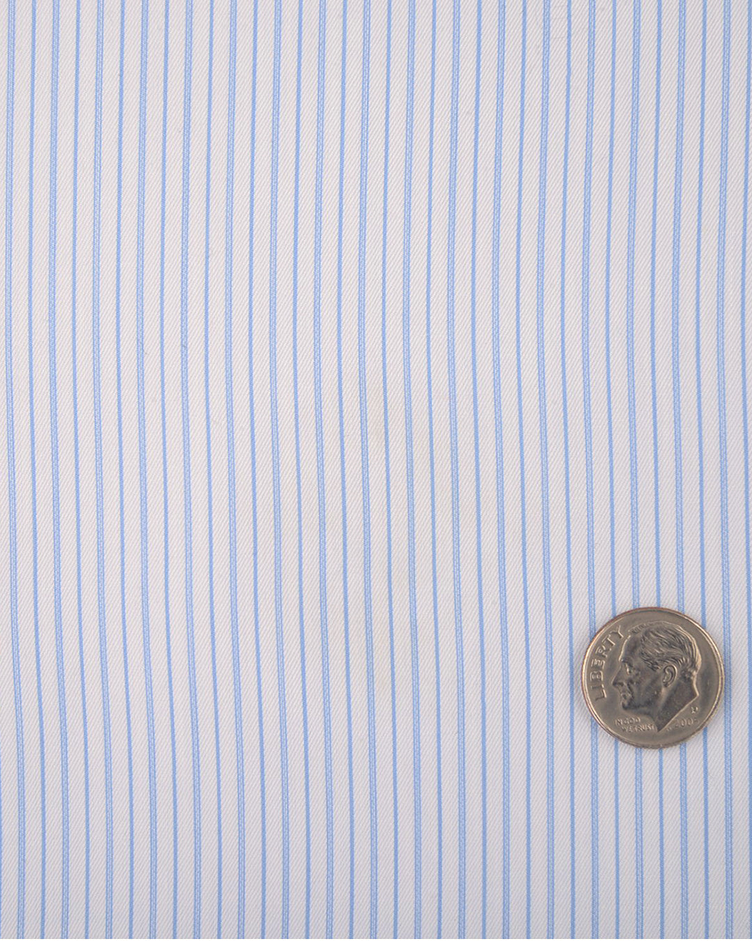 Baby Blue Whtile Pencil Stripes Shirt