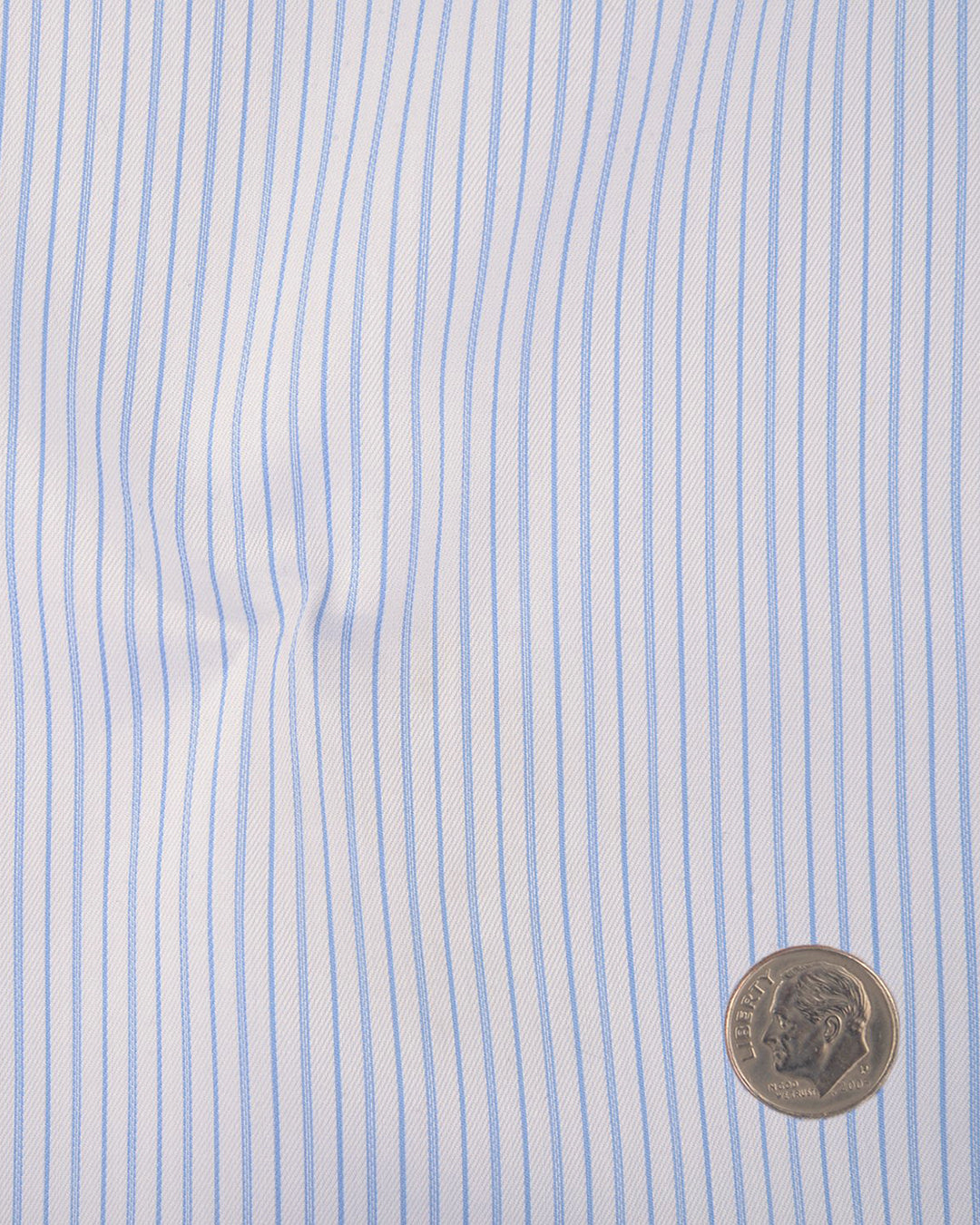 Baby Blue Whtile Pencil Stripes Shirt