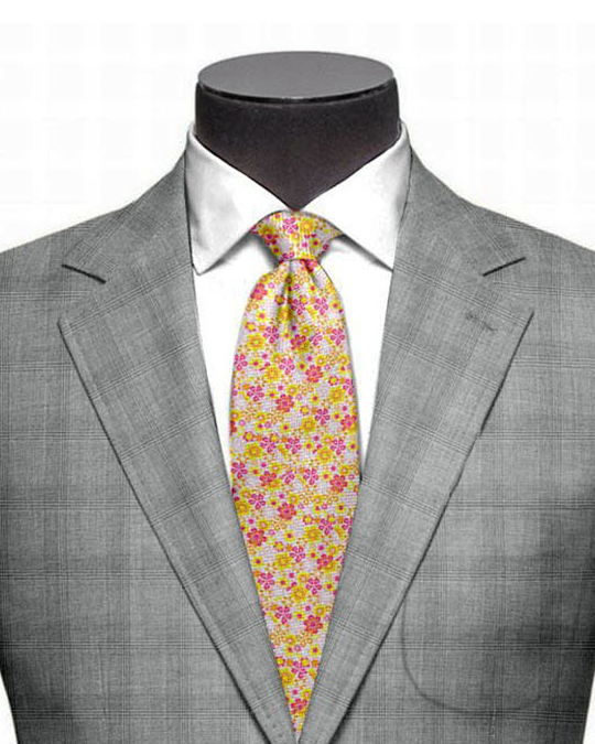 Drago: Super 160s Light Grey Prince of Wales Checks - 2