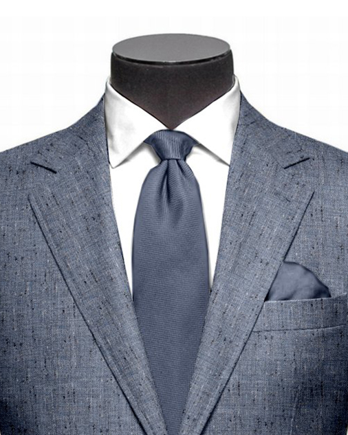Ethomas Slubby Airforce Blue Jacket - 2