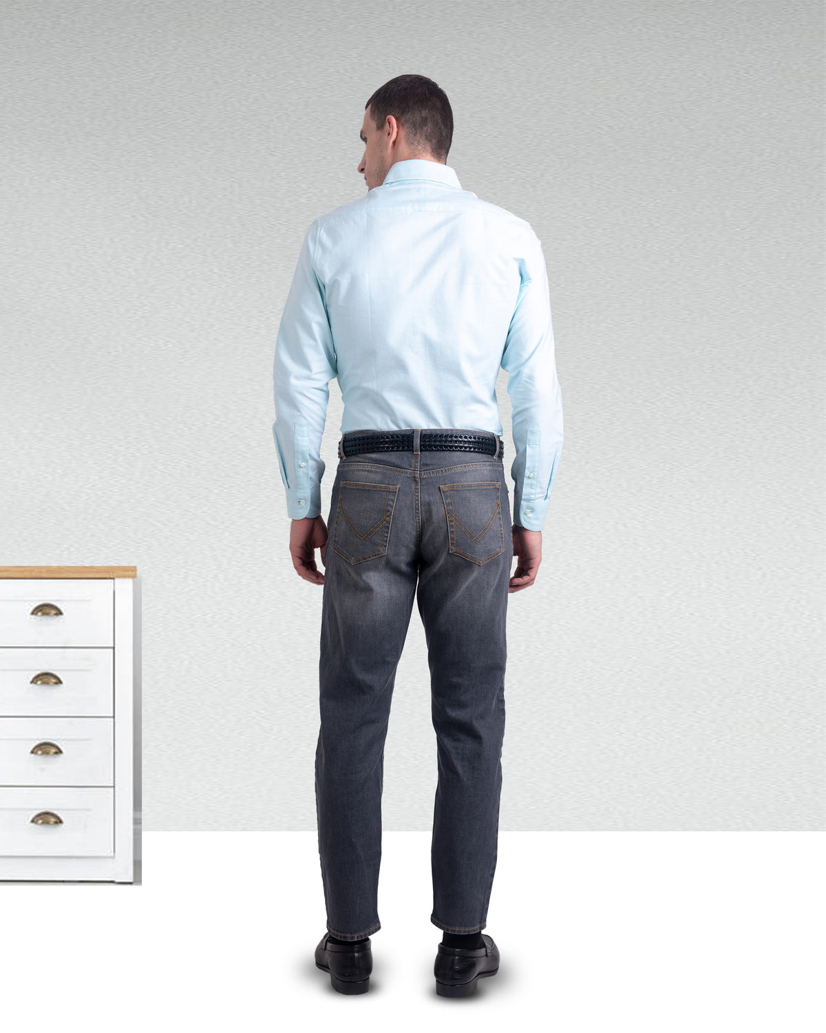 Classic Pale Blue Oxford Shirt - 5