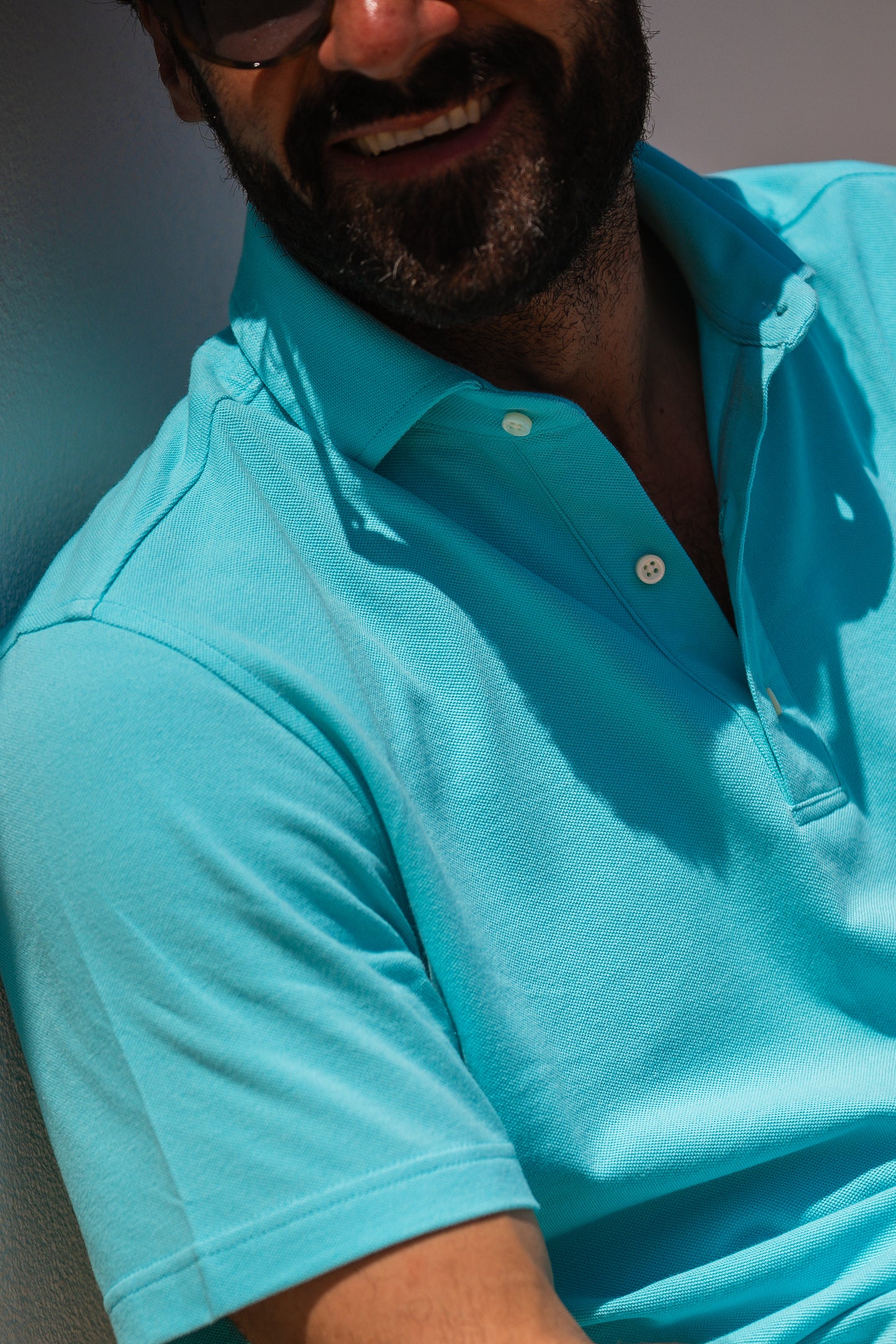 Ice Blue Polo T-Shirt