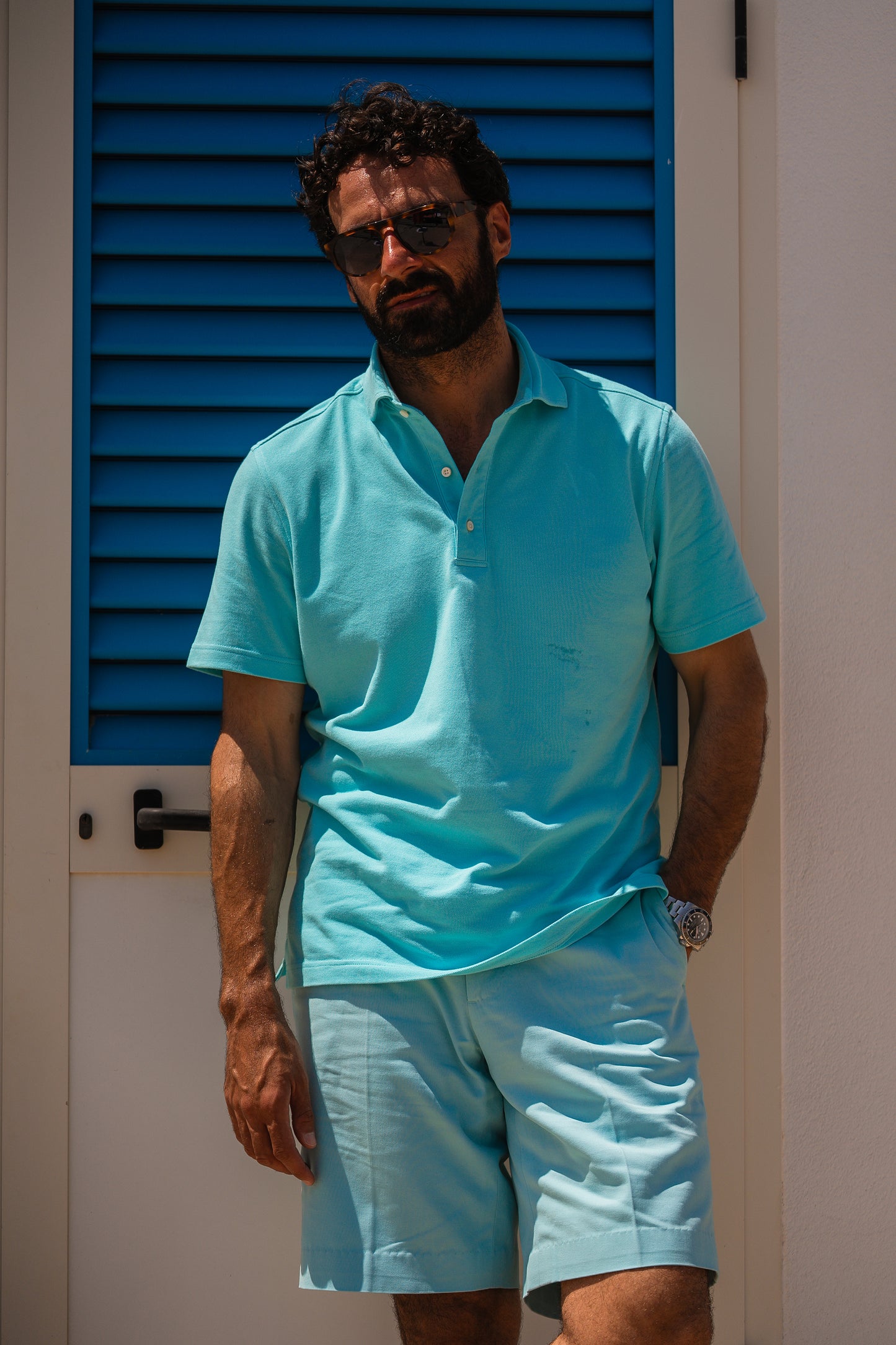 Ice Blue Polo T-Shirt