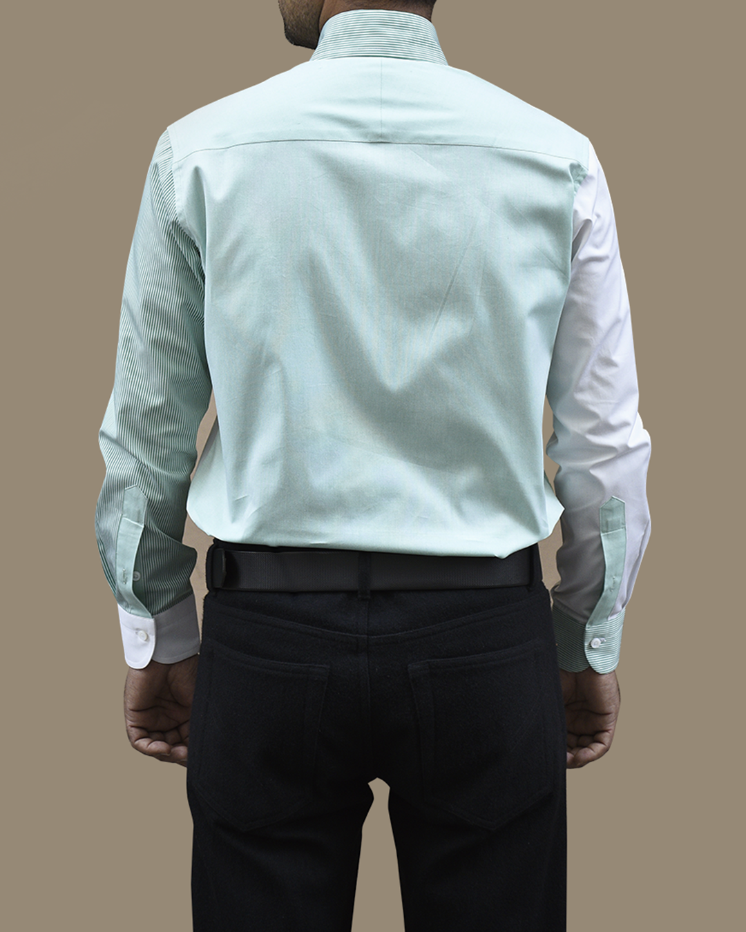 Green White Cotton Fun Shirt - 5