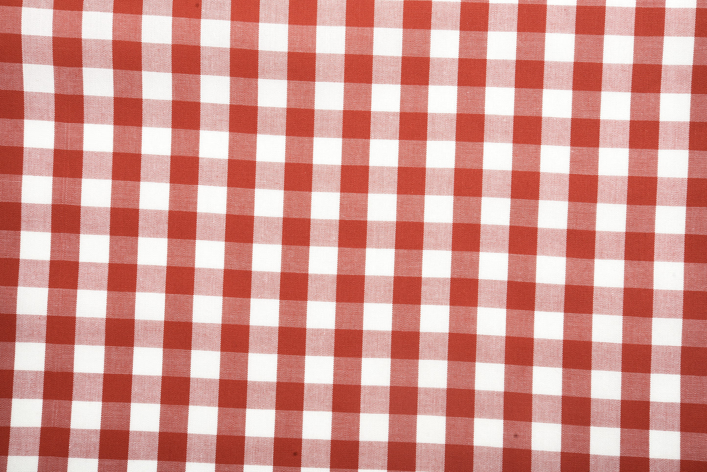 Red on White Broad Gingham Checks Shirt