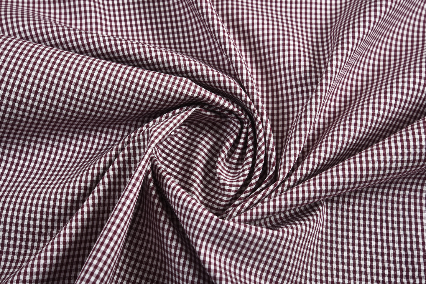 Maroon & White Gingham Shirt