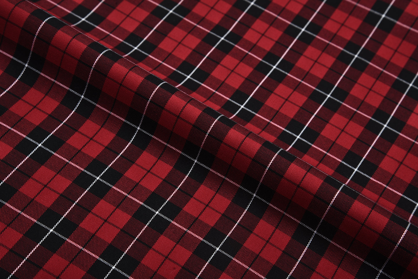 Red Black Tattersall Checks Shirt