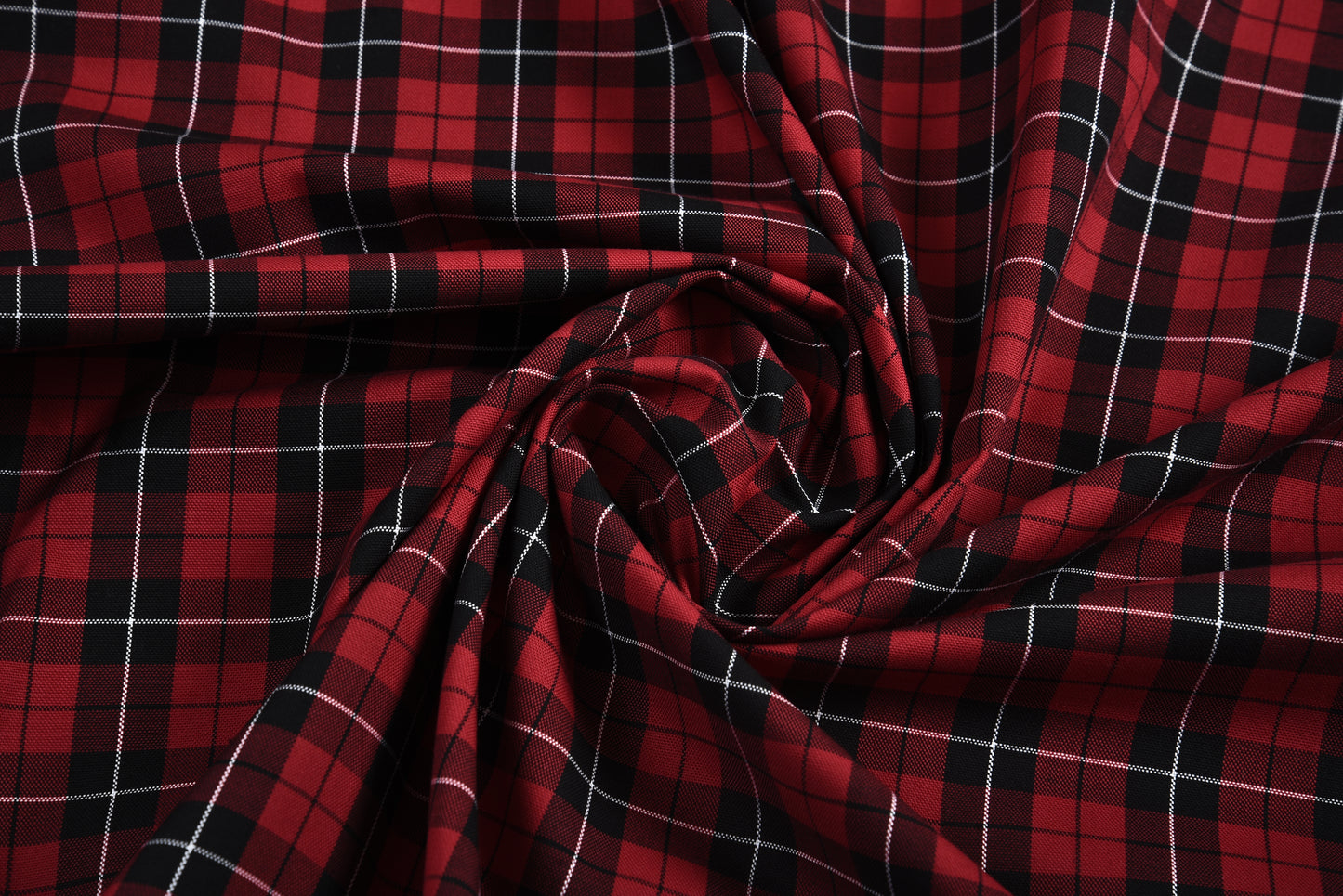 Red Black Tattersall Checks Shirt