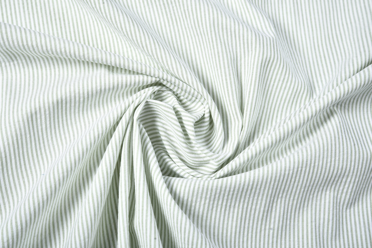 Light Green  Dress Stripes Seersucker - 2