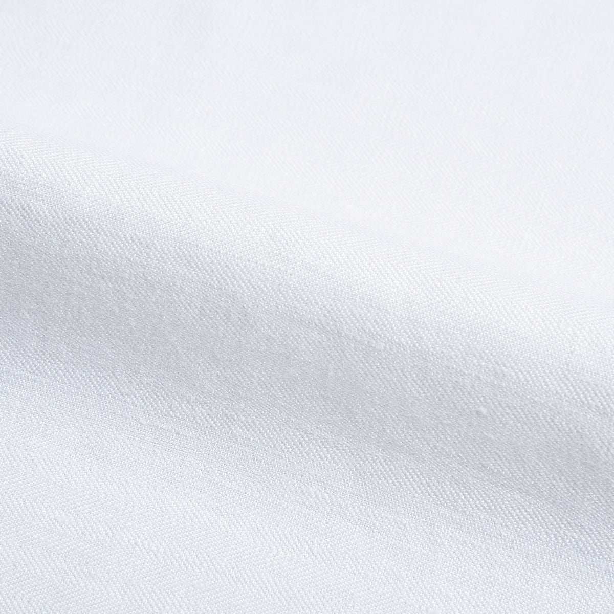 Pleated White Linen Herringbone Pant - 11