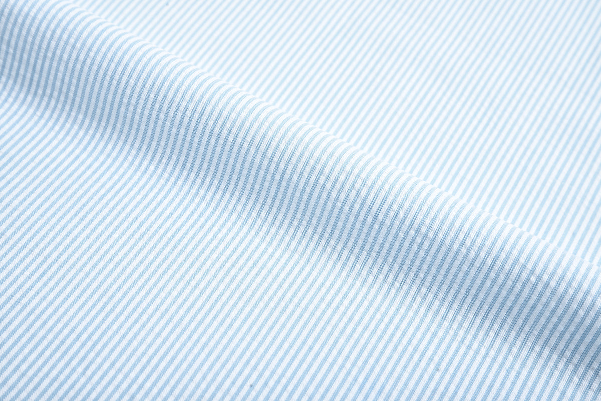 Alaskan Blue  Dress Stripes Seersucker - 4