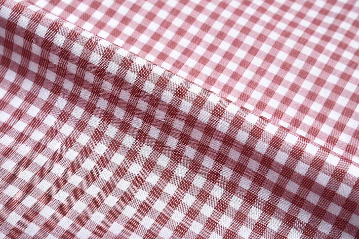 Red End on End Gingham Checks