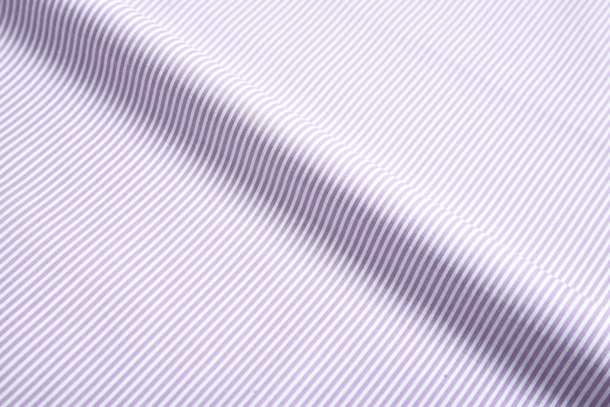 Lavendula Pink Dress Stripes  Seersucker - 1