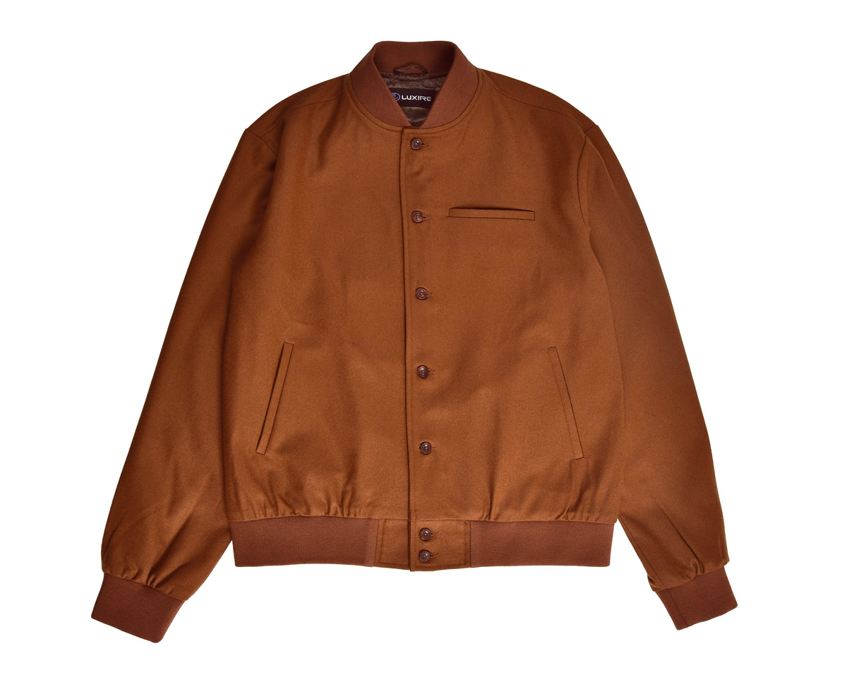 VBC:100% Wool Brown Flannel Shirt Jacket - 5