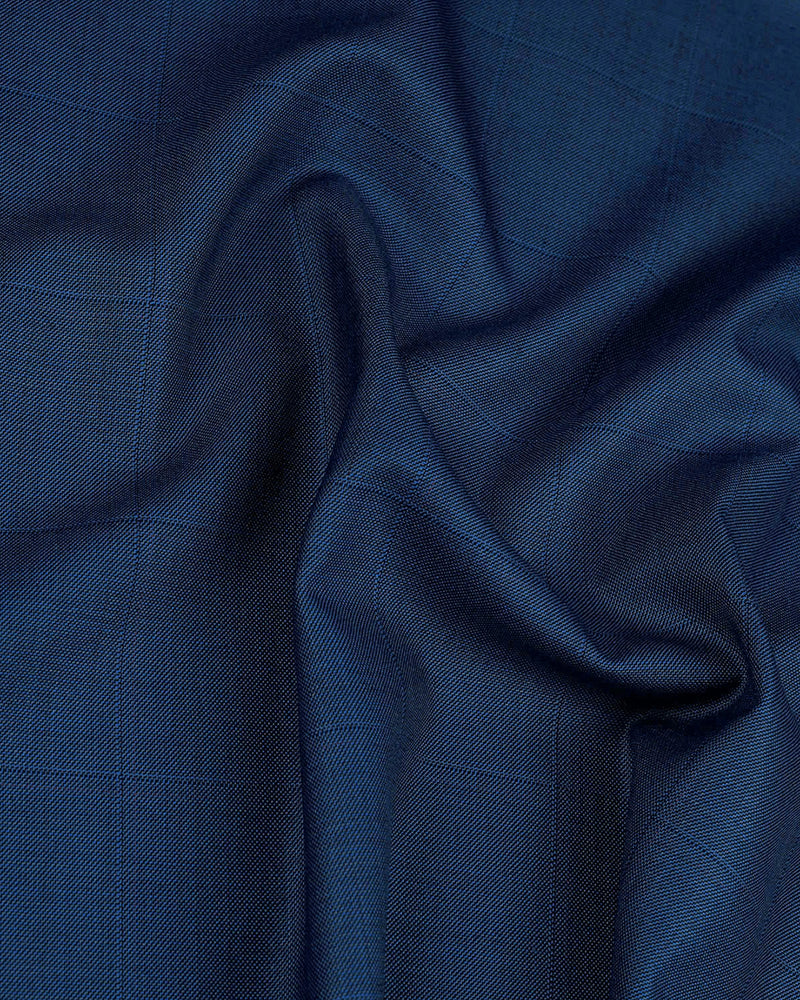 Drago: Super 160s Royal-Blue Prince of Wales Checks
