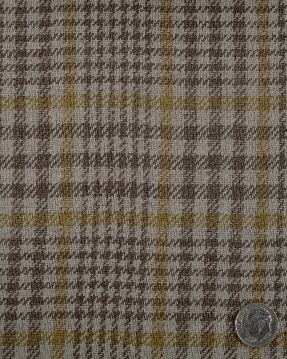 Dugdale Beige Brown Check With Gold Overcheck - 2