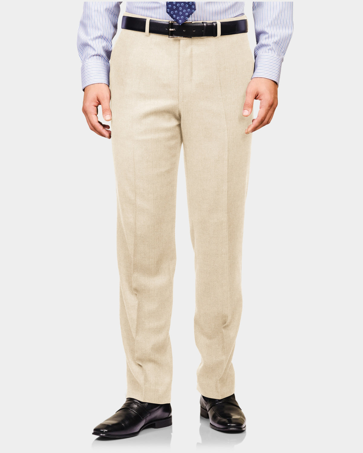 Dugdale Ecru Hopsack Irish Linen - 2