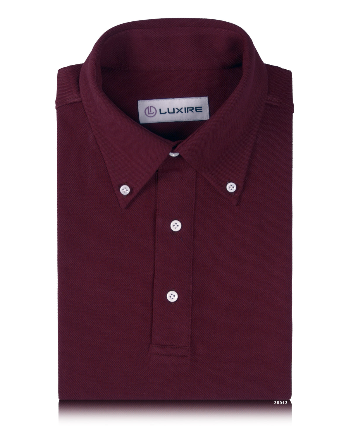 Plain Maroon Polo T-Shirt - 1