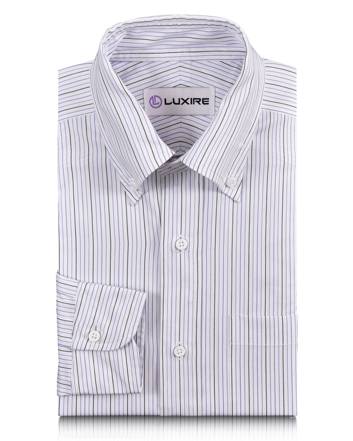 Monti Black Blue Pinstripes Shirt - 1