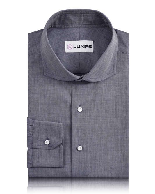 Navy End On End Dress Shirt