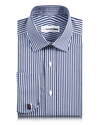 Navy Dress Stripes Shirt