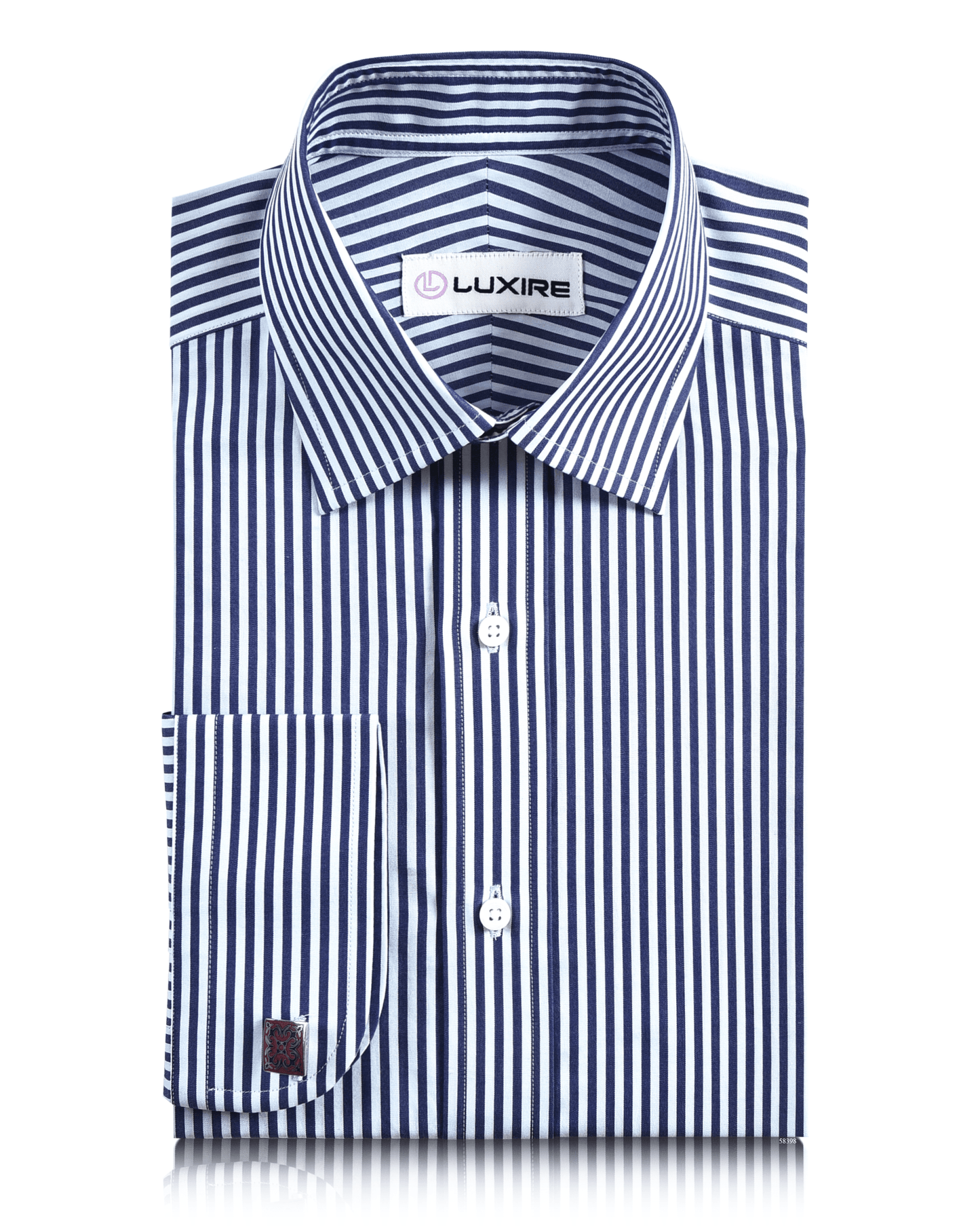 Navy Dress Stripes Shirt