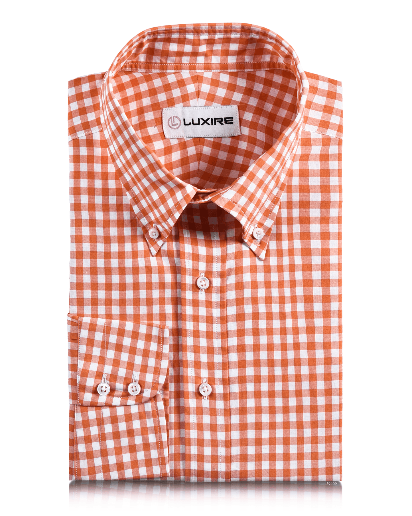 Cotton Orange Gingham