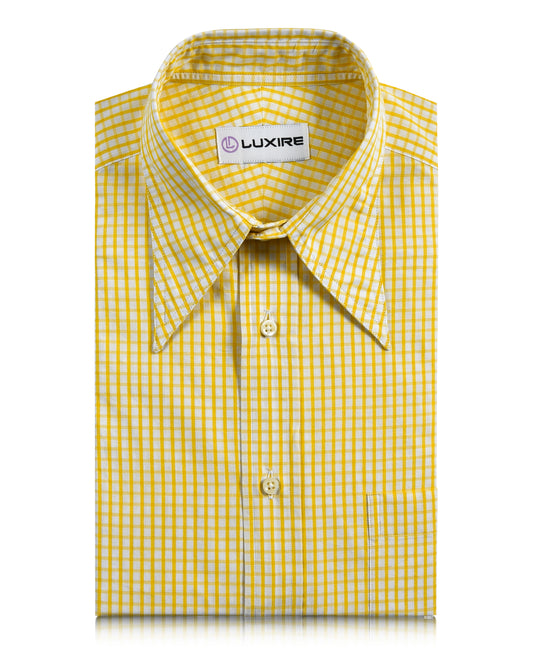 Friday Shirt: Yellow Graph Checks