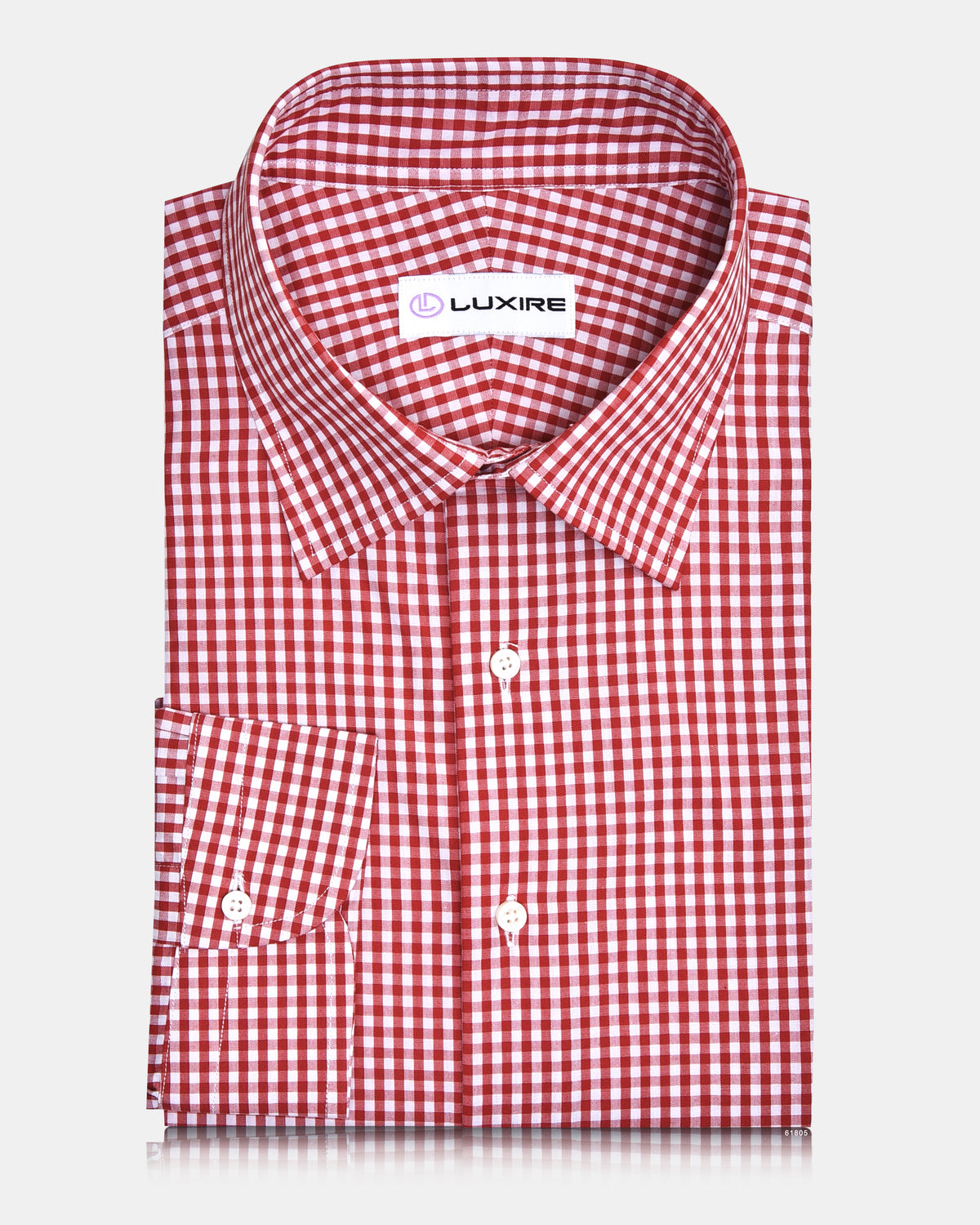Red White Gingham Checks - 1