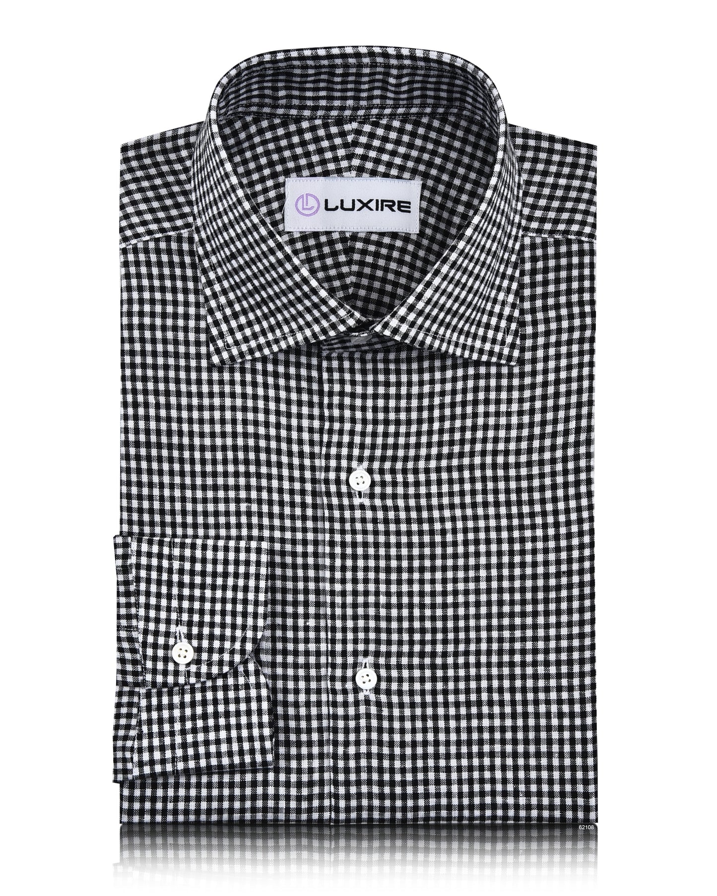 Black White Gingham Linen