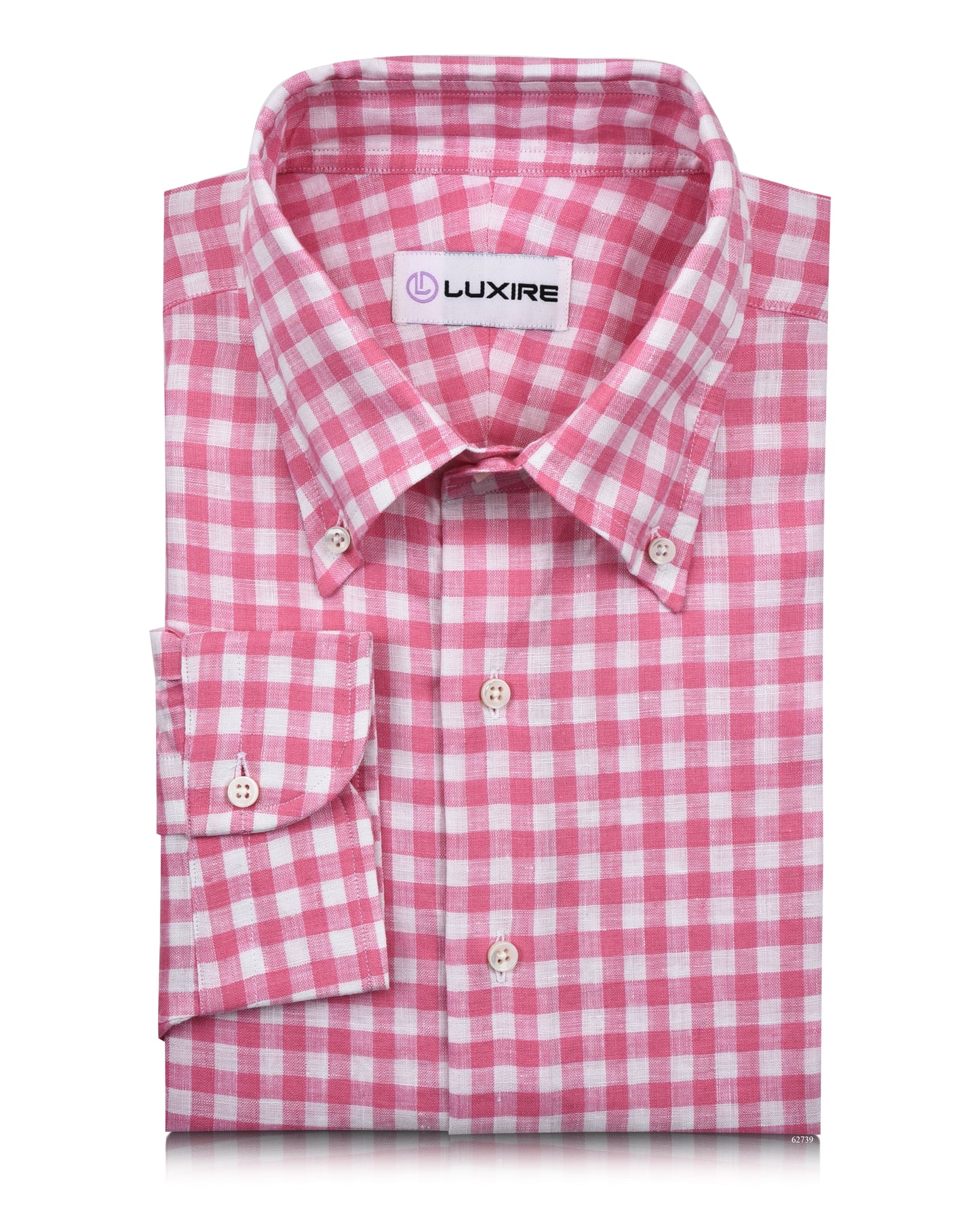 Pink Linen Gingham