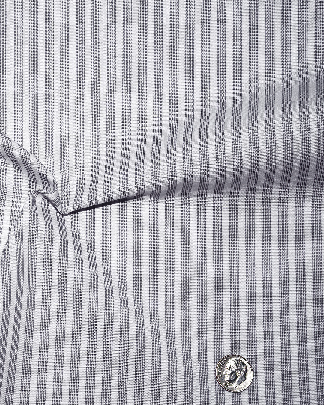 Grey White Candy Stripes - 5