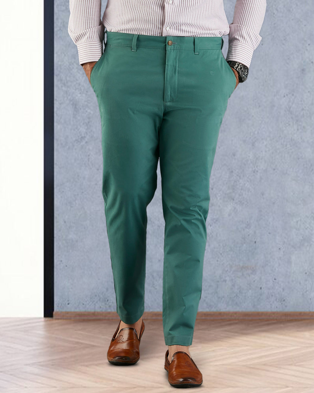 Genoa Chino Pant Fern Green - 1