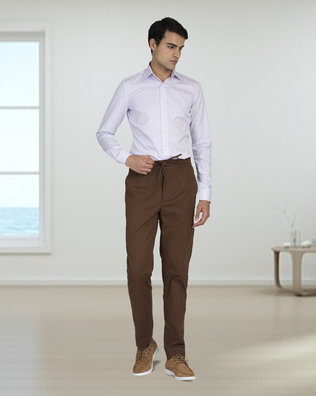 Mauve Pencil Stripes - 3