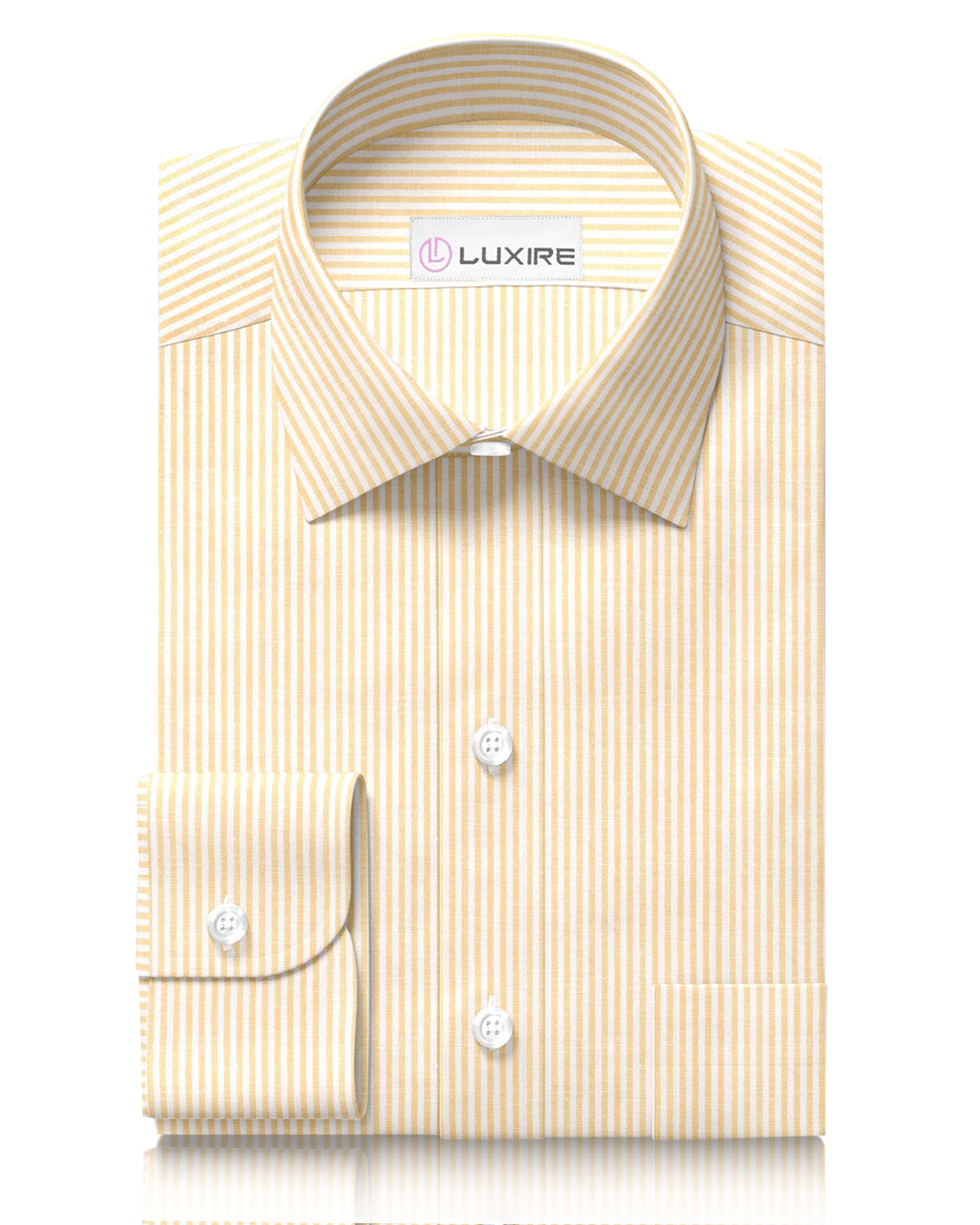 Linen: Yellow Candy Stripes - 1