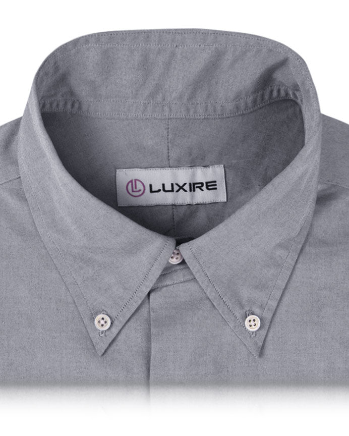 Grey Pinpoint Oxford Shirt