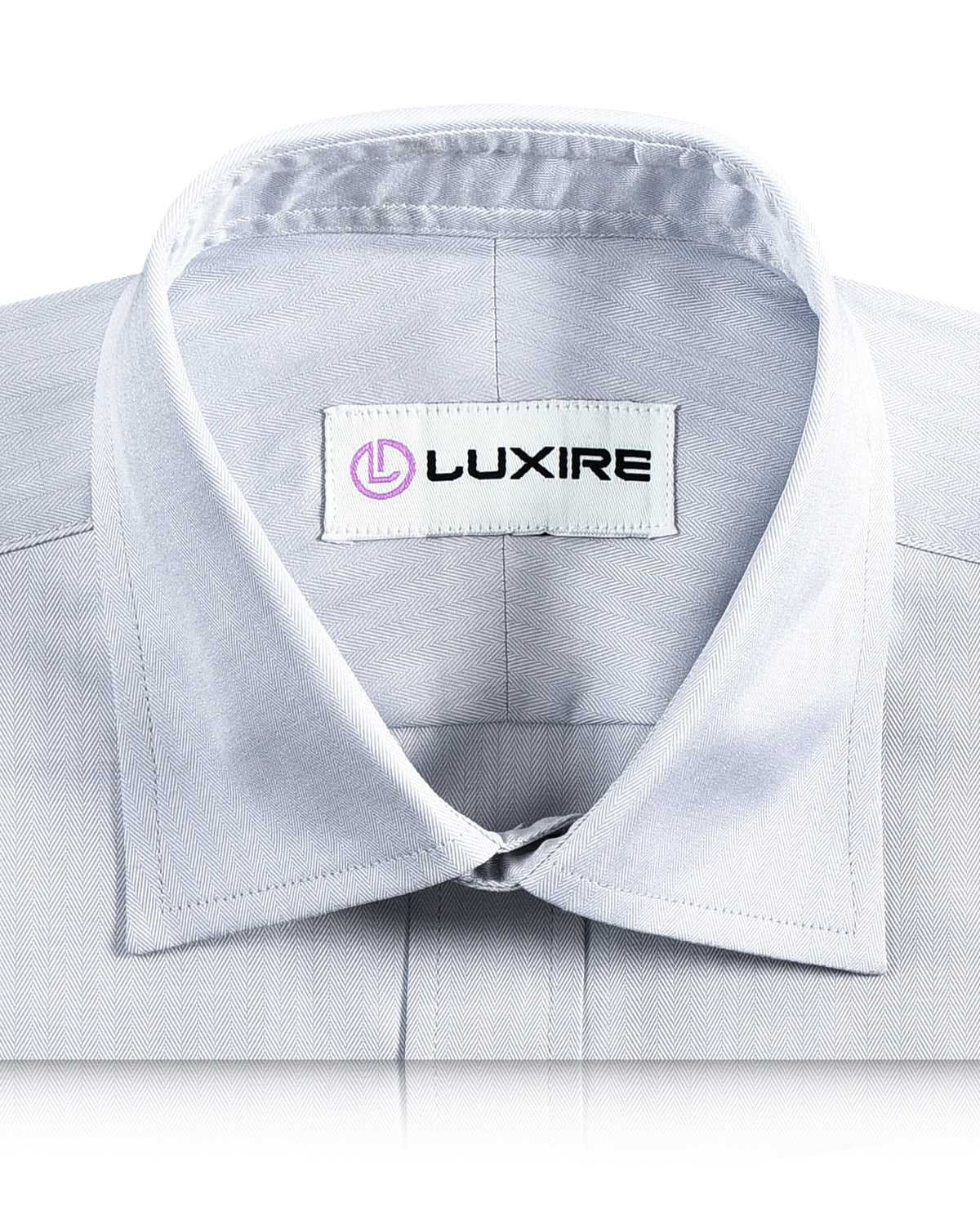 Brembana Pale Blue Herringbone Shirt - 2