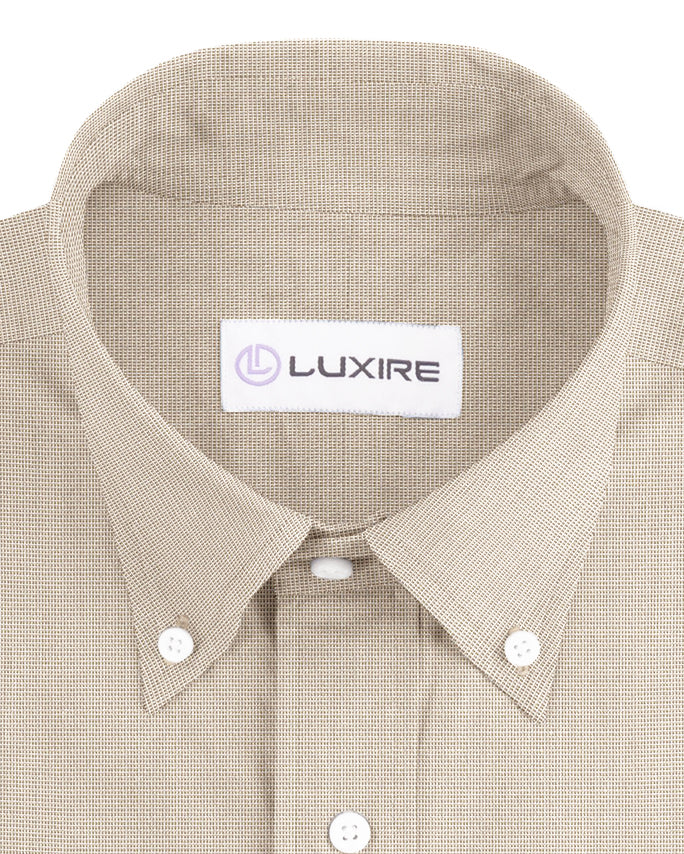 Cotton Poly: Light Beige End On End - 2